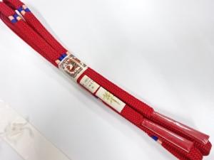 未使用品　正絹　手組帯締め